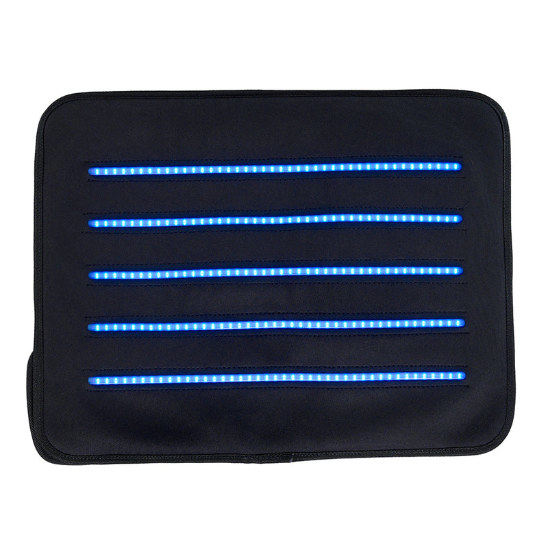 catago red light therapy pad for horses showing blue LEDs