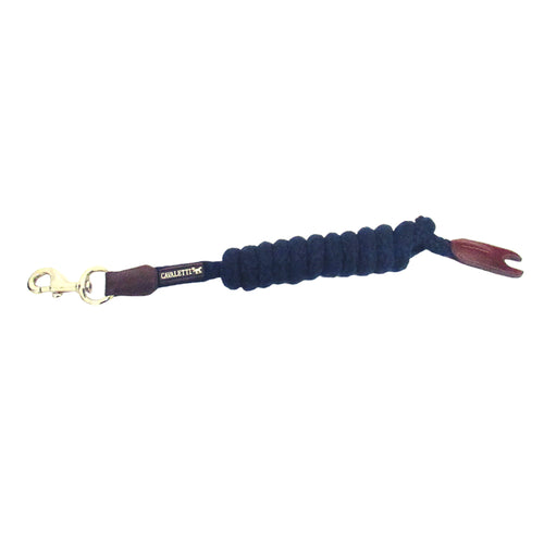 Cavaletti Tara Lead Rope Navy with Brown Leather