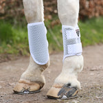 Equilibrium Tri-Zone Brushing Boots White on Horse