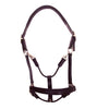 Silver Crown Leather Classic Headcollar Black