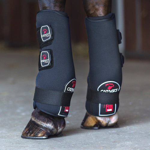 Catago FIR Tech therapy stable boots on horse