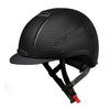 JS Fibreglass Riding Helmet Design Black Carbon