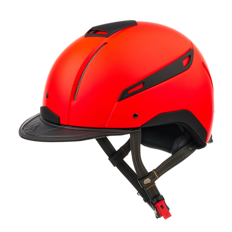 JS Neon Riding Helmet Red