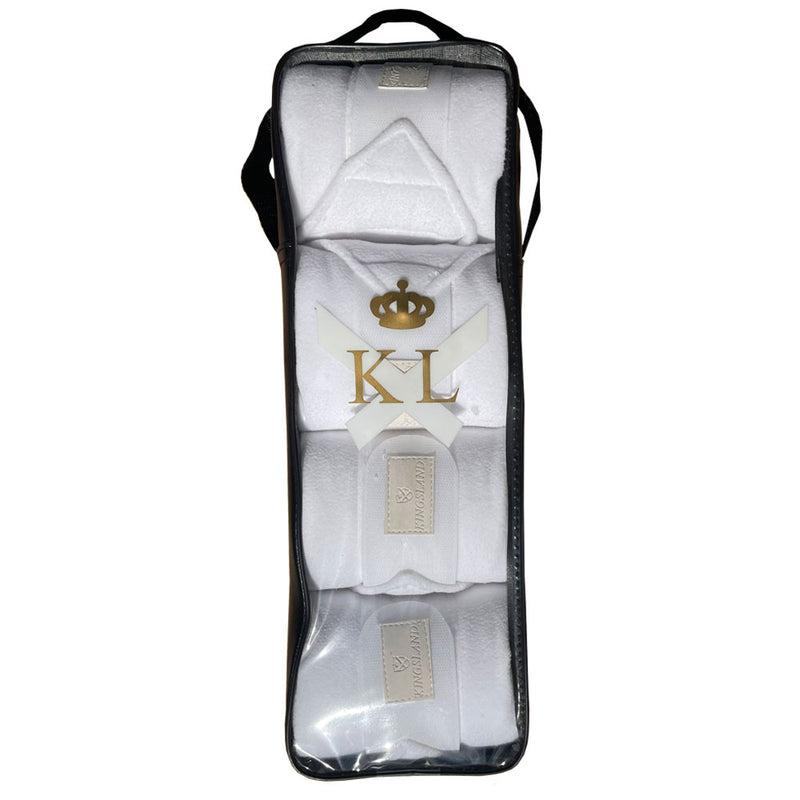 Kingsland White Fleece Bandages (set of 4)